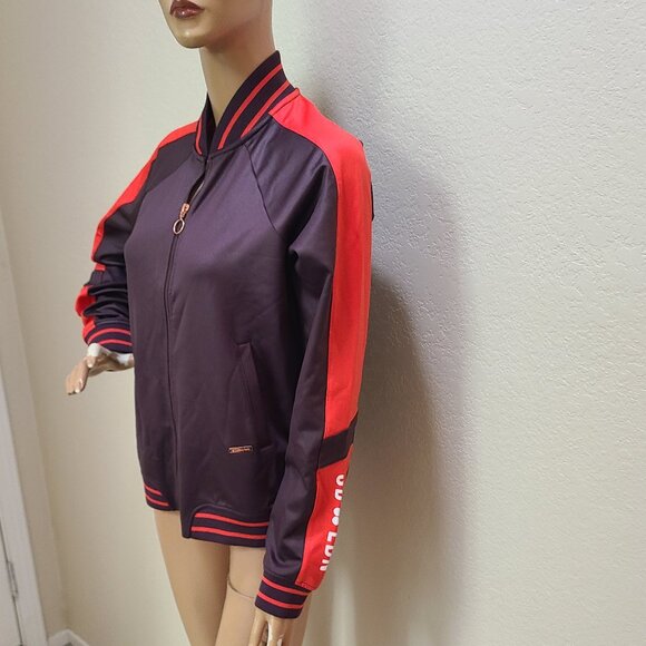 NEW NWT! SWEATY BETTER CRAFT TRACK TOP VARSITY TRACK JACKET ATHLEISURE sz S - Picture 5 of 9